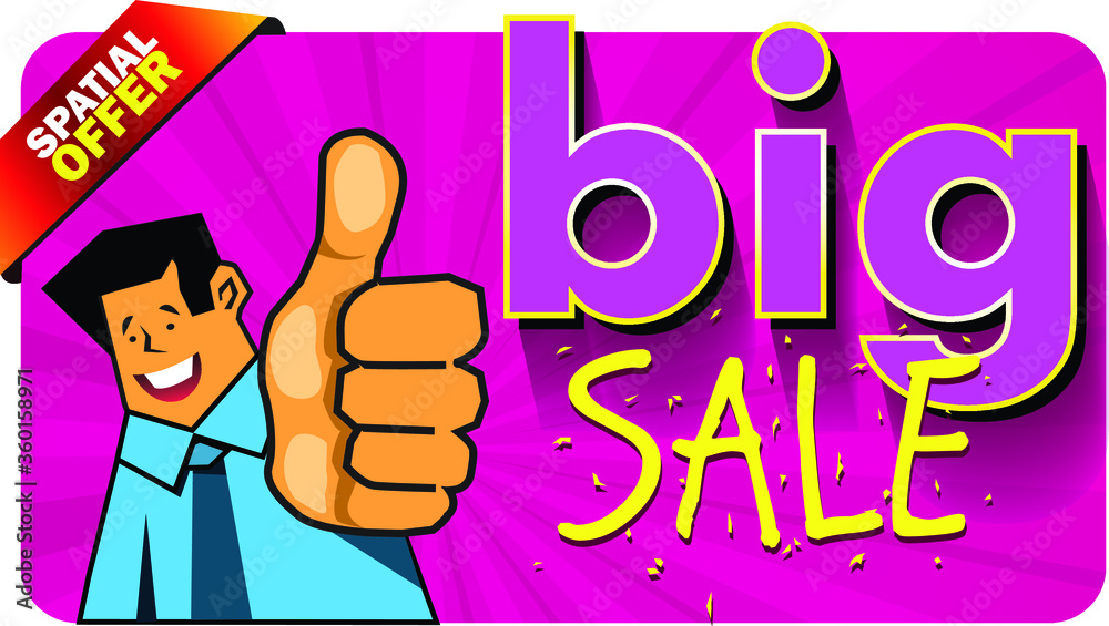 Big sale special offer banner template 