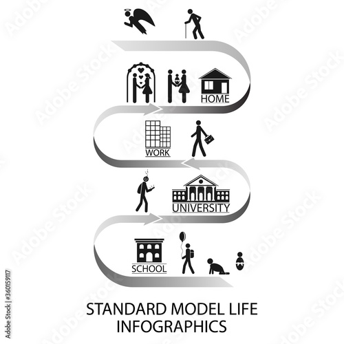 Vector abstract illustration. Infographics.
