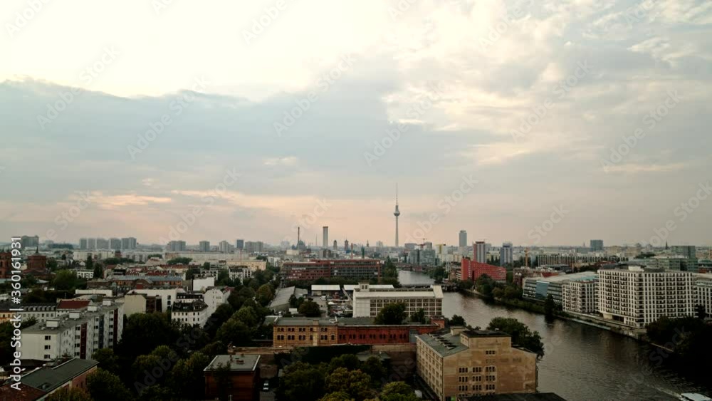 Scenic view cityscape and river, Spree River, Berlin, Germany
Scenic view cityscape and river, Spree River, Berlin, Germany