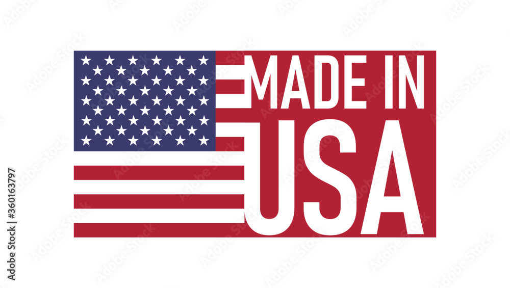made in USA with the Flag made in USA with the Flag