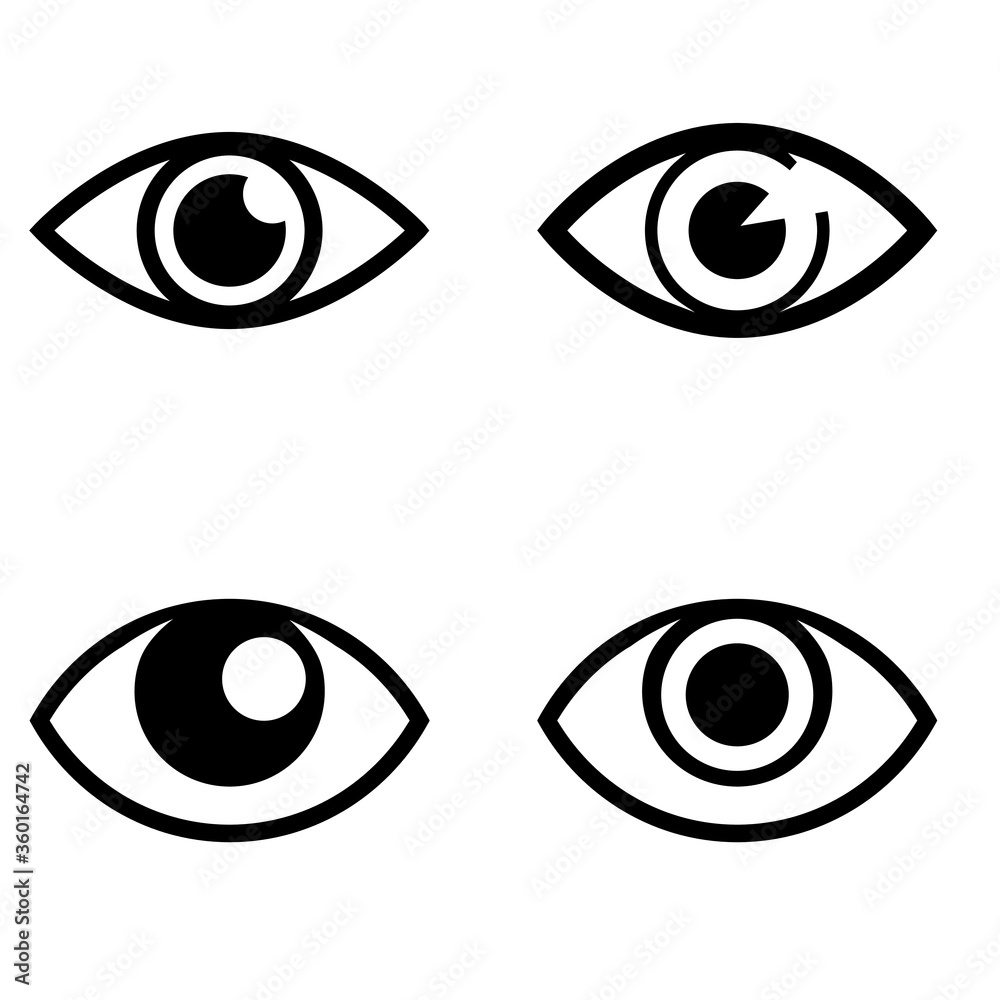 Eye Vector icon. view illustration sign collection. look symbol. vision logo.