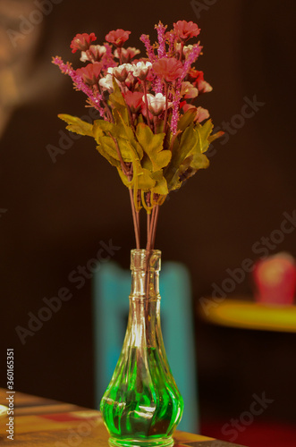 still life with flowers and vase