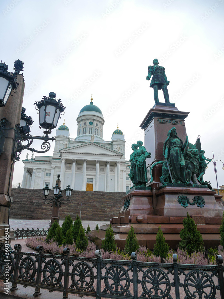 Obraz premium Helsinki famous cathedral, the main attraction of Finland