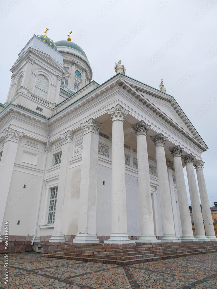 Helsinki famous cathedral, the main attraction of Finland