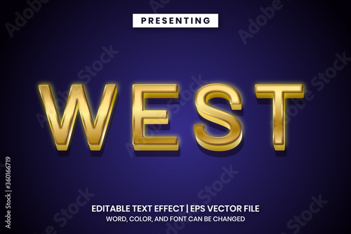 3d Golden text effect