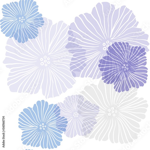 Dark Pink, Blue vector seamless natural pattern with flowers. An elegant bright illustration with flowers. Design for wallpaper, fabric makers.