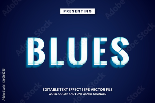 glowing white blue text effect