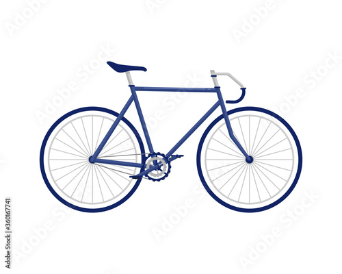 Bicycle for ride.riding bikes isolated on white background.Isolated object in flat design on white background