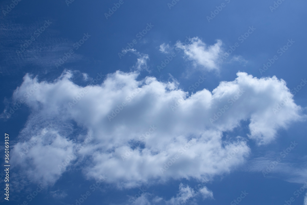 blue sky with white clouds