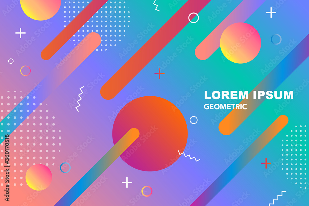 Vector pattern geometric background colorful gradien. EPS10