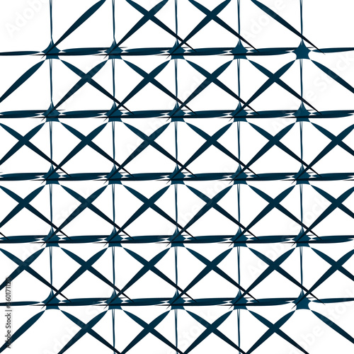 Grating, lattice pattern. Abstract mosaic grid, mesh background with square shapes. Black and white design element. Simple vector illustration for your design.