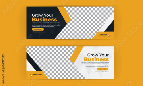 Business Marketing Facebook Cover Social Media Banner Design Concept 11