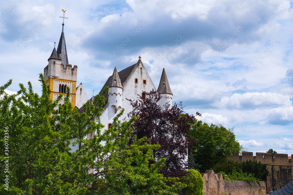 The castle church of Ingelheim / Germany on the Rhine