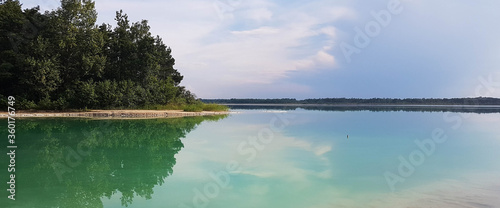 artificial water reservoir azure lake © Jakub