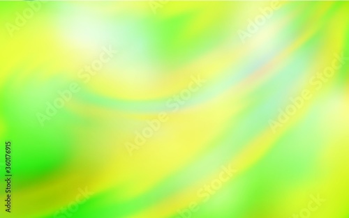 Light Green, Yellow vector blurred bright pattern. A completely new colored illustration in blur style. New style design for your brand book.