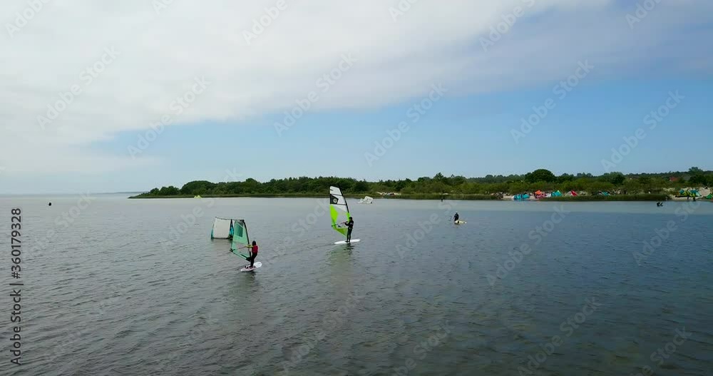 Jastarnia beach. Kitesurfing and windsurfing. Jastarnia beach. Kitesurfing and windsurfing.