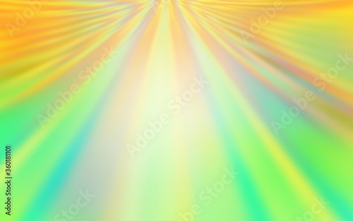 Light Green  Yellow vector blurred shine abstract background. Creative illustration in halftone style with gradient. Blurred design for your web site.