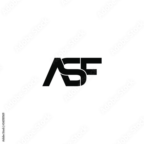 Free Download asf letter original monogram logo design - GFXLoad
