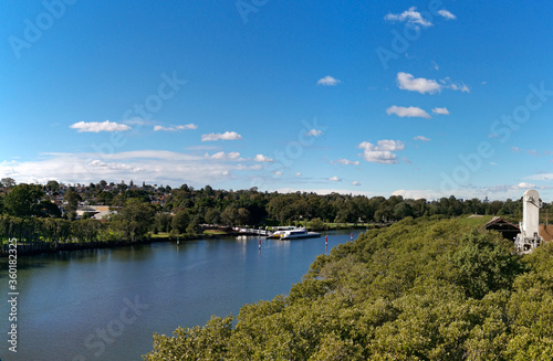 Beautiful view of a river  Parramatta river  Rydalmere  New South Wales  Australia