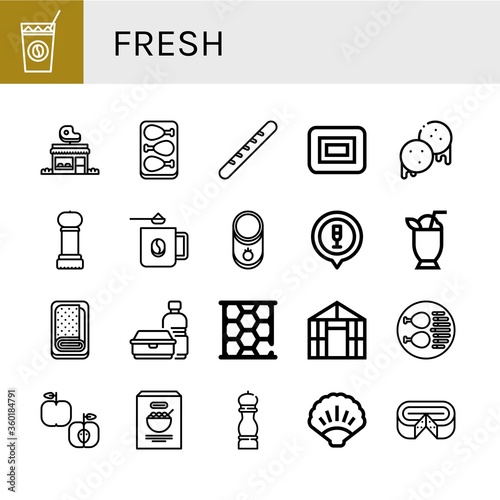 fresh icon set