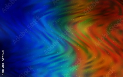 Dark Multicolor vector background with astronomical stars. Modern abstract illustration with Big Dipper stars. Pattern for astronomy websites.