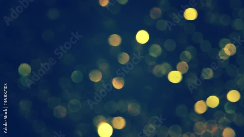 blue abstract background bokeh golden