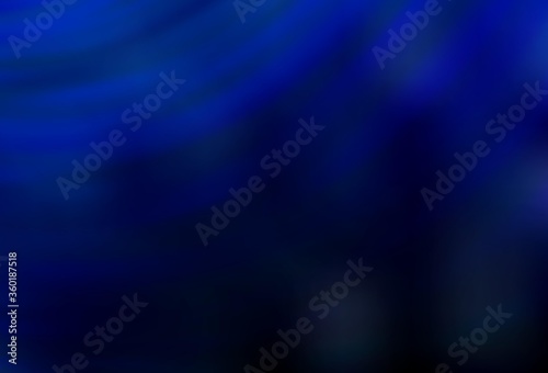 Dark BLUE vector backdrop with bent lines. Modern gradient abstract illustration with bandy lines. Abstract style for your business design. © smaria2015