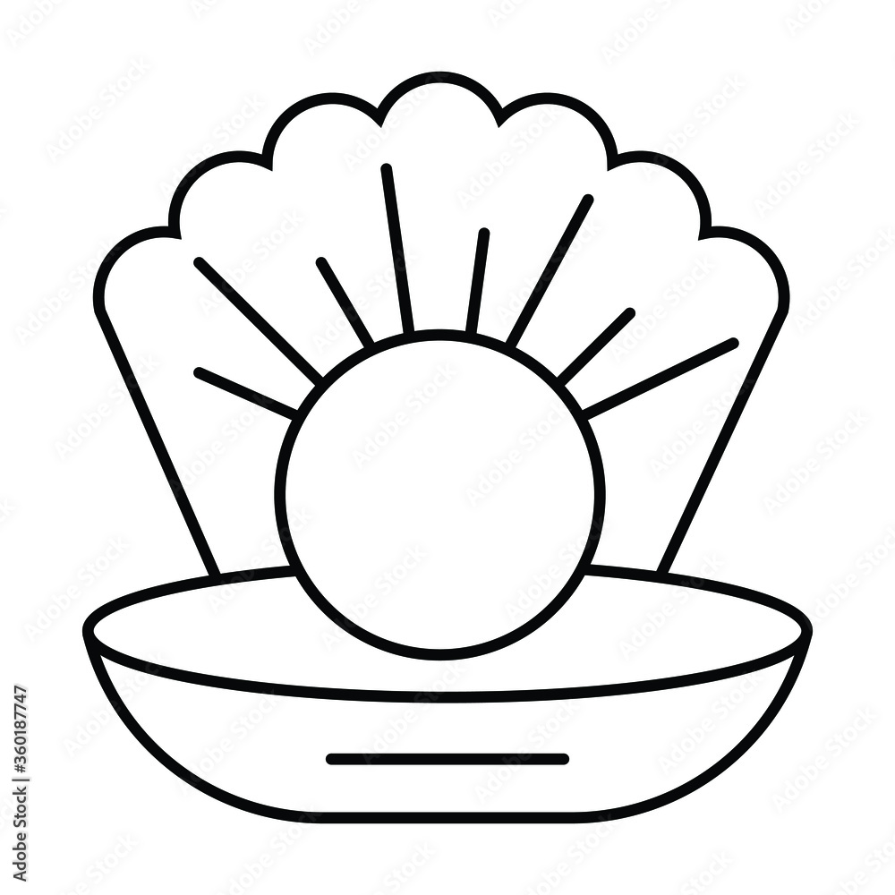 Shell solid icon, marine life Shell solid icon, marine life