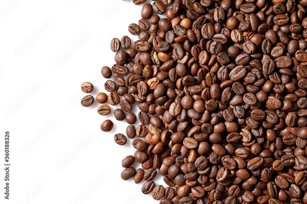 Coffee beans isolated on white background Coffee beans isolated on white background