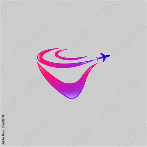 Abstract aviation logo