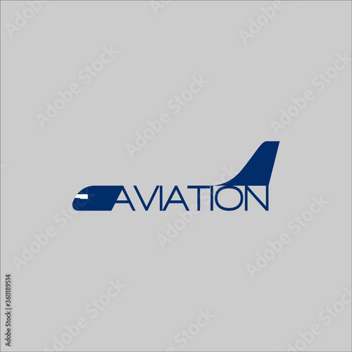 vector illustration of aviation logo