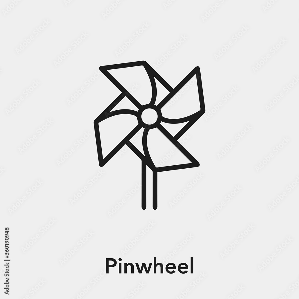 pinwheel icon vector sign symbol pinwheel icon vector sign symbol
