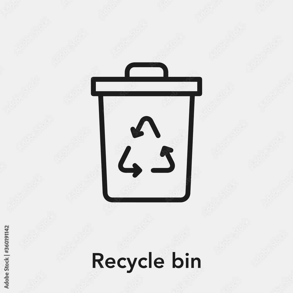 recycle bin icon vector sign symbol recycle bin icon vector sign symbol