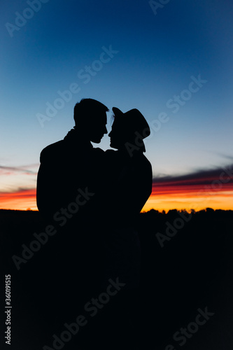 The couple fall in love
