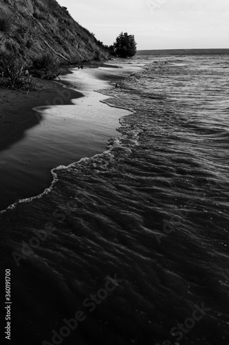 The beautiful coast during the sunset