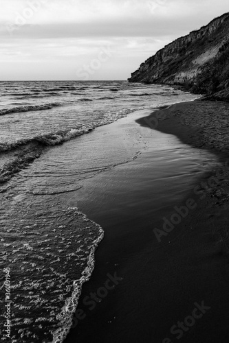 The beautiful coast during the sunset