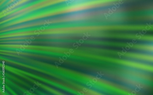 Light Green vector template with curved lines. Colorful geometric sample with gradient lines. Template for cell phone screens.