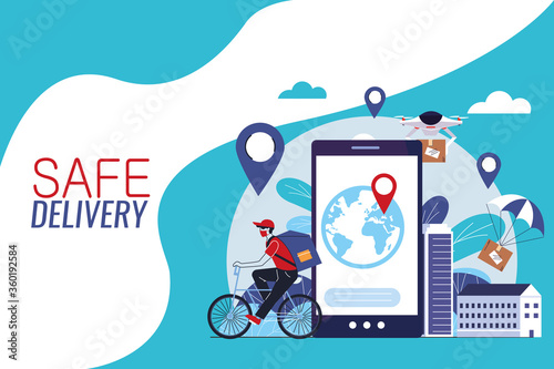 international courier with location delivery