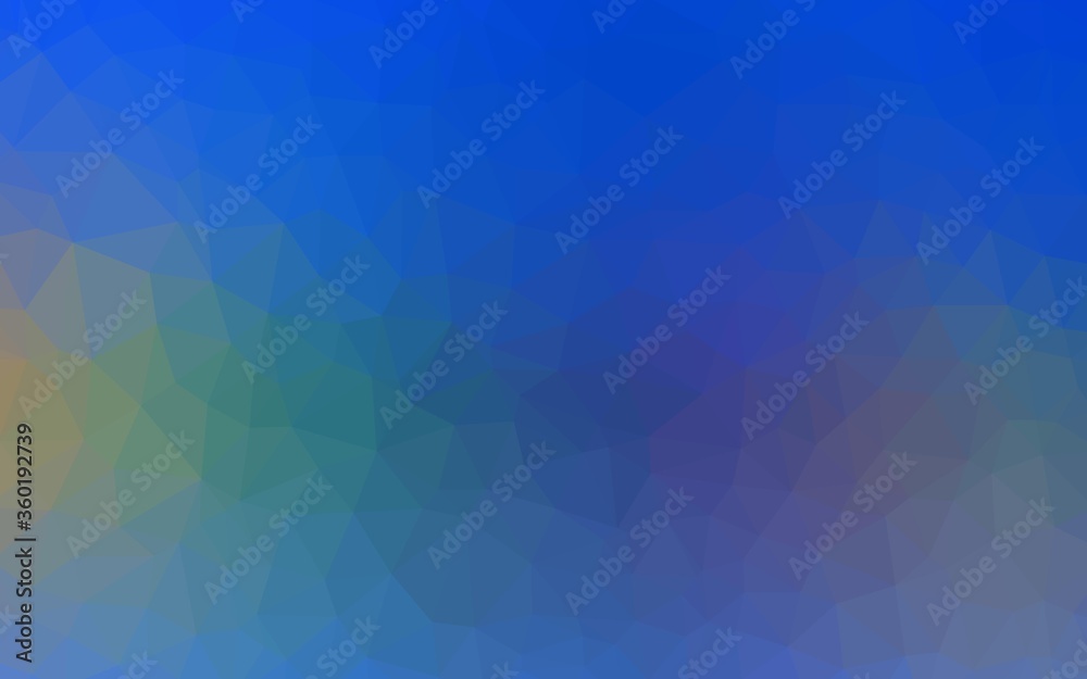 Fototapeta premium Light Blue, Yellow vector low poly layout. Colorful abstract illustration with triangles. Textured pattern for your backgrounds.