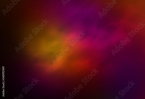 Dark Pink, Red vector background with galaxy stars. Modern abstract illustration with Big Dipper stars. Smart design for your business advert.