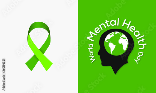 World Mental Health Day is an international day for global mental health education, awareness and advocacy against social stigma. Vector illustration.