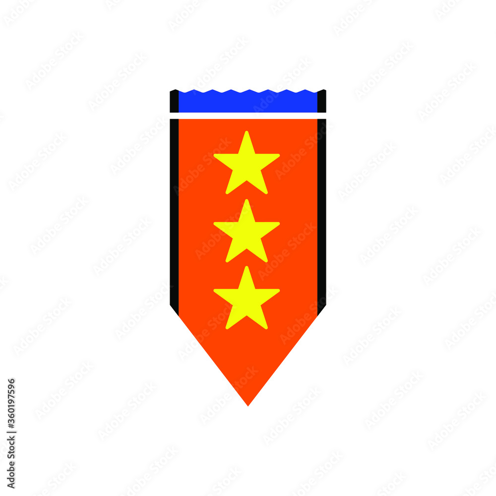 Shoulder strap stars.rank shoulder with star icon.shoulder star vector design Shoulder strap stars.rank shoulder with star icon.shoulder star vector design