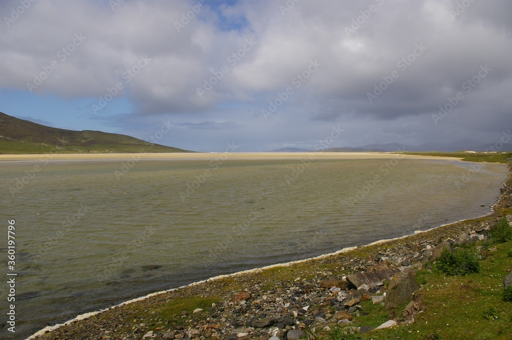 The beautiful Scarista beach on the Isle of Harris, in the Western Isles, Scotland.