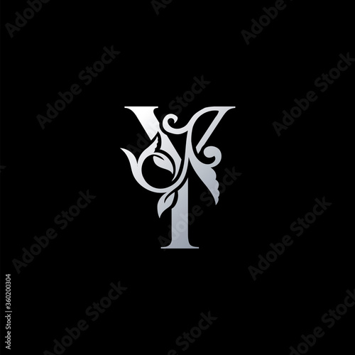 Monogram Initial Letter Y Luxury Logo Icon, Vintage Y Letter Logo Design Template © simpenstock