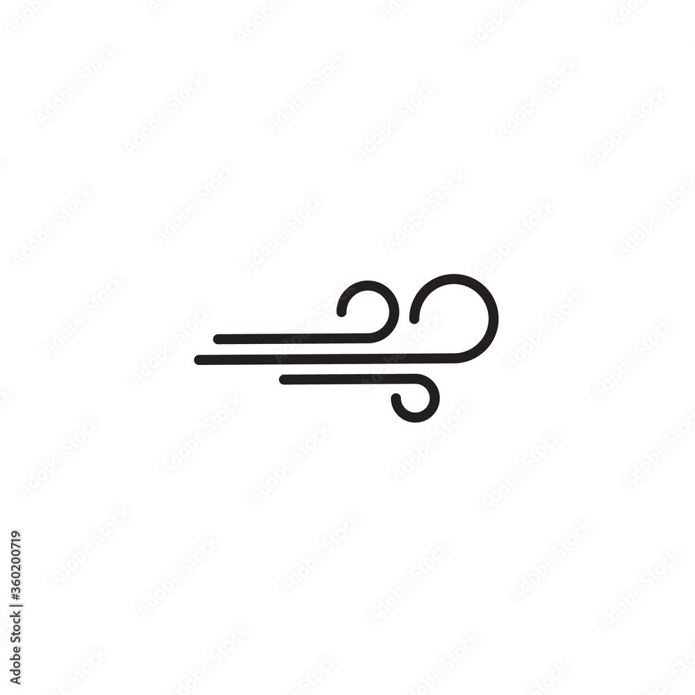 Wind line icon Wind line icon