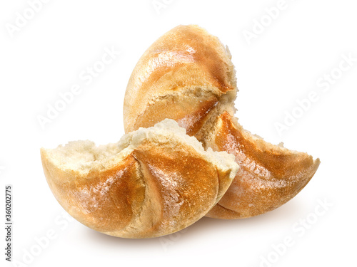 Freshly baked loafs of traditional austrian round bread 