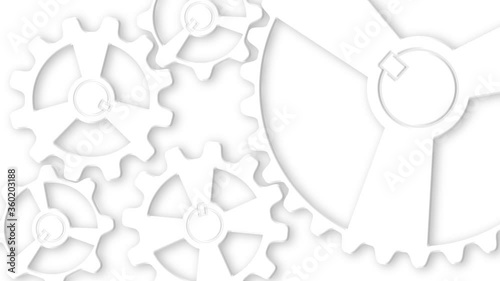 Rotating Gear Mechanism. Abstract Gears Animated Background