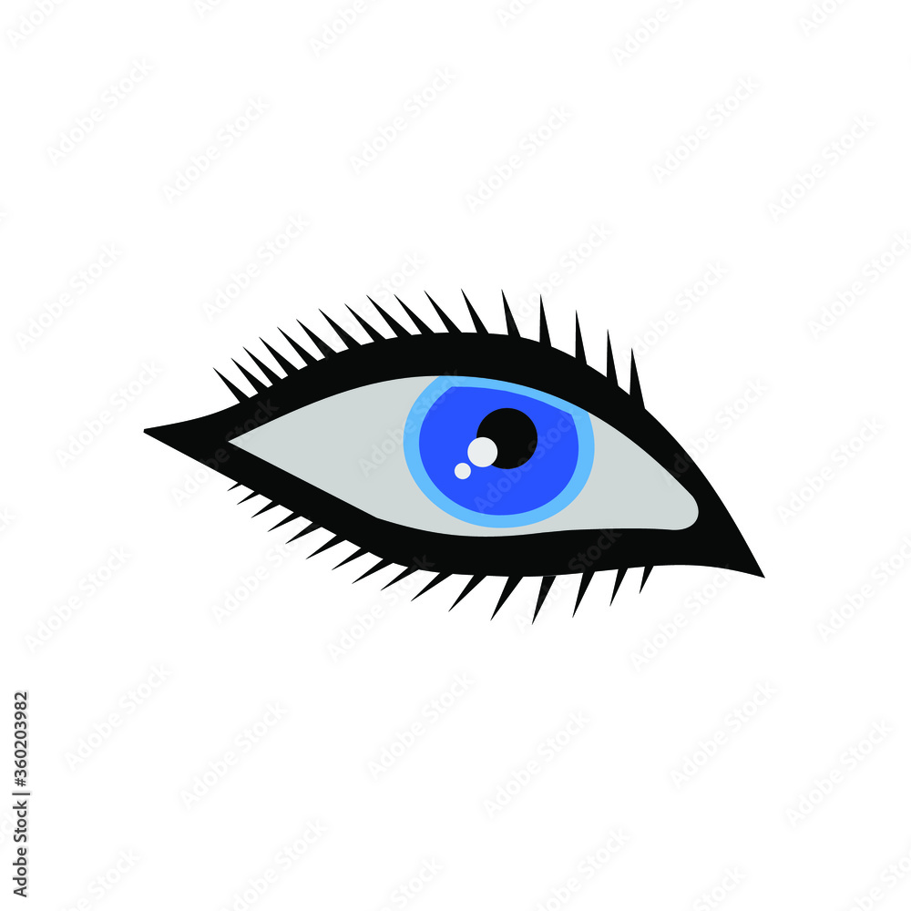 eye icon vector logo design isolated white background eye icon vector logo design isolated white background