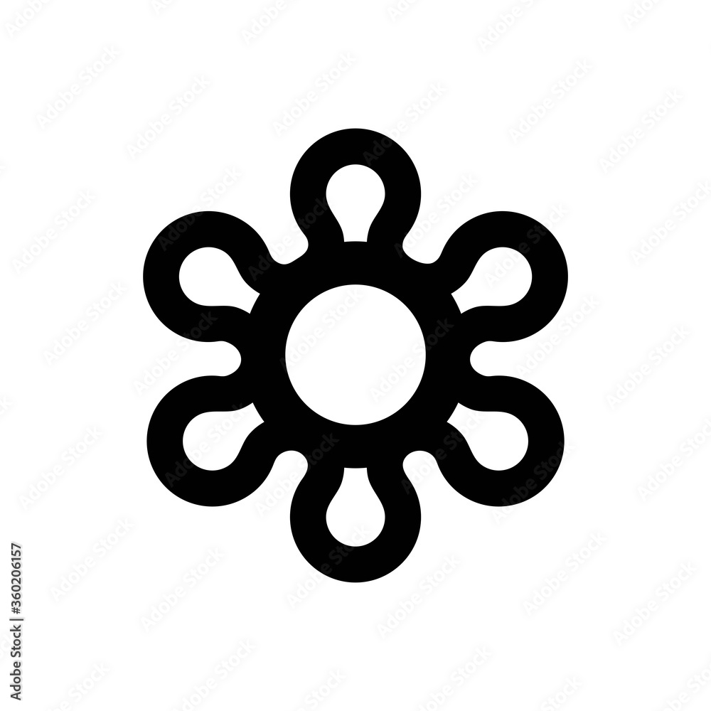 Bacterium Line Icon - Vector Illustration Bacterium Line Icon - Vector Illustration