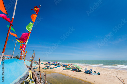 Vietnam ocean road from Ba Ria to La Gi photo